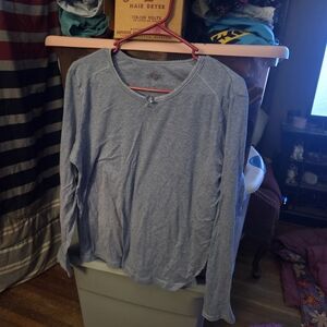 Women's Long Sleeve Gray Top